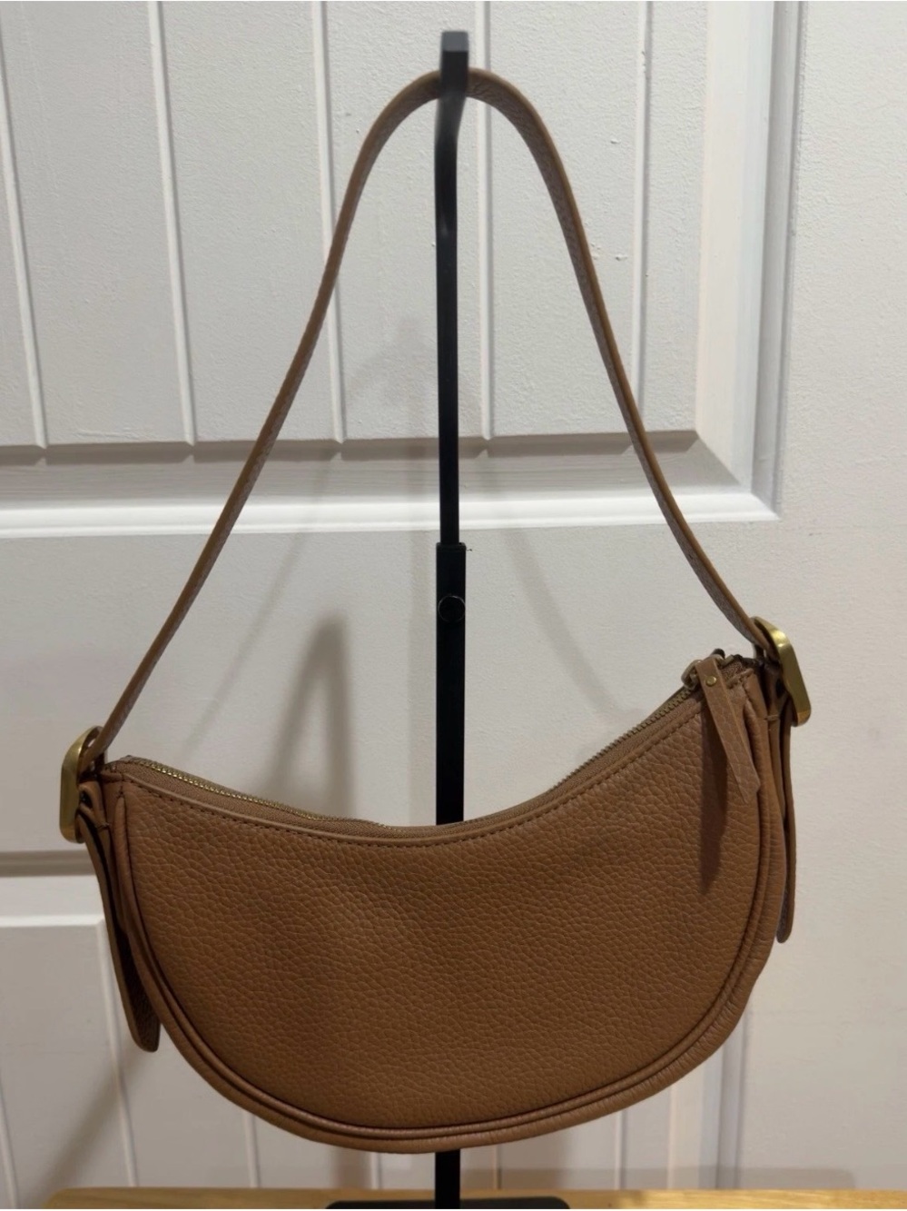 Quince Estelle Mini Shoulder Bag Women’s Crossbody Purse Handbag Cognac Luxury